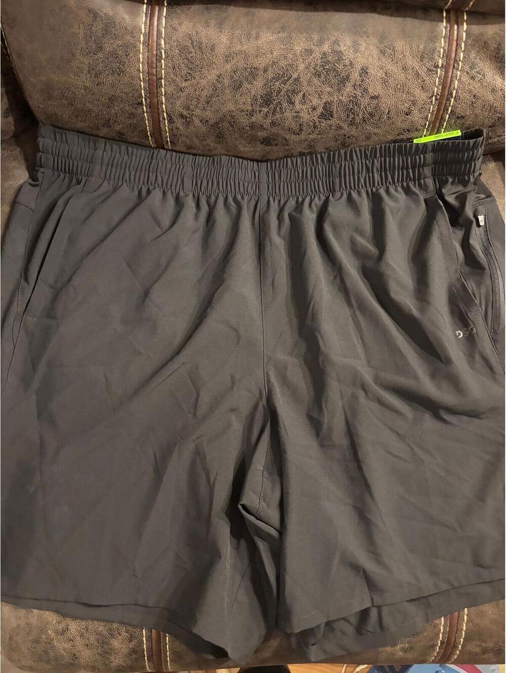DSG Men’s 8” Agility Shorts Black Athletic Training Gym Shorts 2XL NWT